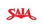 red Saia logo on a white background