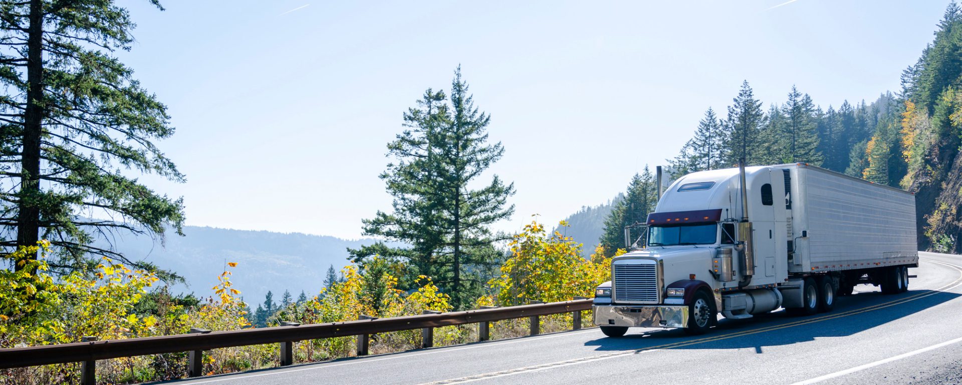 Truck on road